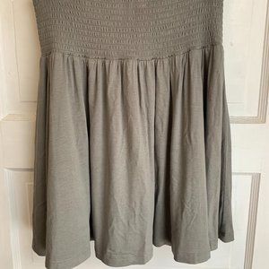 H&M Grey High-Waisted Swing Skirt